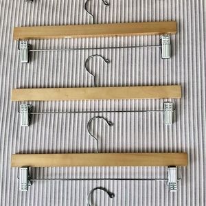 Wood skirt/pant hangers - set of 5